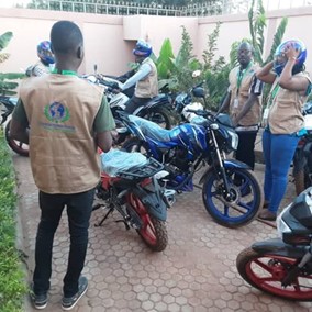 Dotation des Moniteurs de protection des motos aux fins de leur permettre de mener les activités de monitoring de protection | Burkina Faso